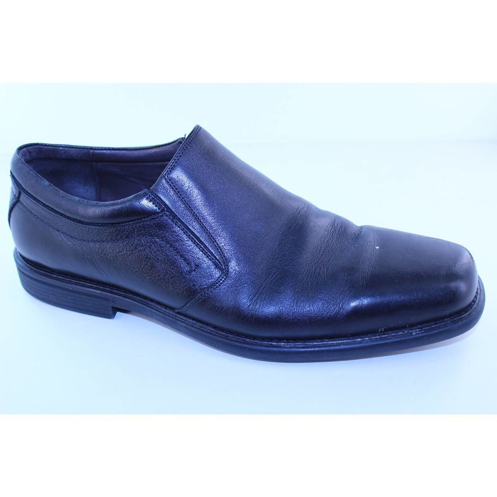 Johnston & Murphy Cullis Black Leather Loafers 12M